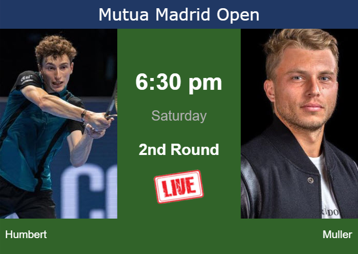 Friday Live Streaming Ugo Humbert Vs Alexandre Muller Friday Live Streaming Ugo Humbert vs Alexandre Muller