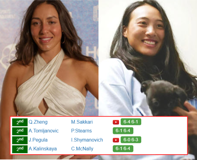 Jessica Pegula Qinwen Zheng Who Win Info 1 Jessica Pegula Qinwen Zheng who win info
