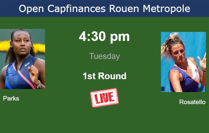 Monday Live Streaming Alycia Parks vs Camilla Rosatello