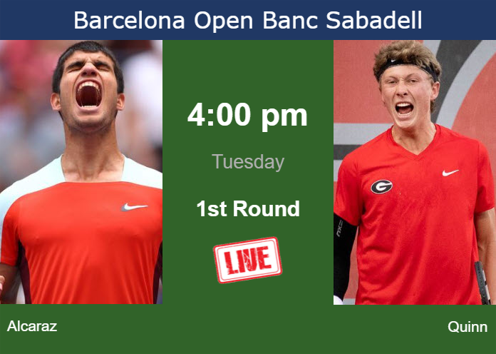Monday Live Streaming Carlos Alcaraz Vs Ethan Quinn Monday Live Streaming Carlos Alcaraz vs Ethan Quinn