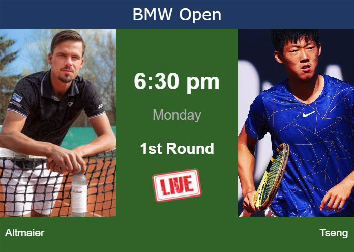 How to watch Altmaier vs. Tseng on live streaming in Munich on Monday