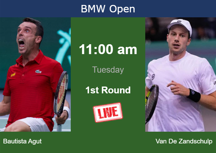 How to watch Bautista Agut vs. Van De Zandschulp on live streaming in Munich on Tuesday