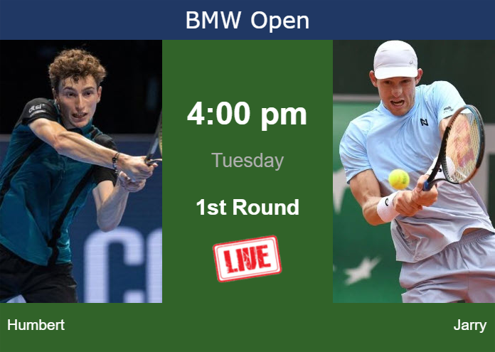 Monday Live Streaming Ugo Humbert vs Nicolas Jarry