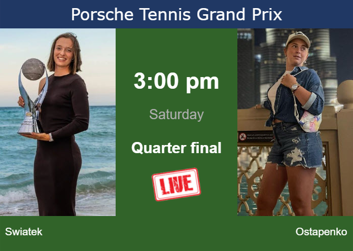 Saturday Live Streaming Iga Swiatek Vs Jelena Ostapenko Saturday Live Streaming Iga Swiatek vs Jelena Ostapenko