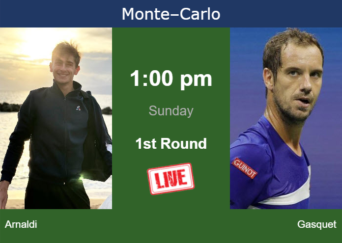 Sunday Live Streaming Matteo Arnaldi vs Richard Gasquet