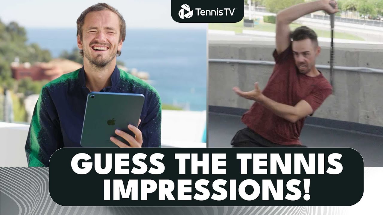 Tennis Player Imitations: Zverev, Medvedev, Rune, Rudd and their guess