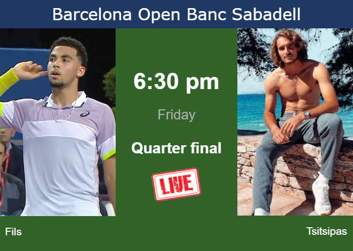 Thursday Live Streaming Arthur Fils Vs Stefanos Tsitsipas Thursday Live Streaming Arthur Fils vs Stefanos Tsitsipas