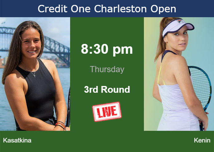 Thursday Live Streaming Daria Kasatkina vs Sofia Kenin