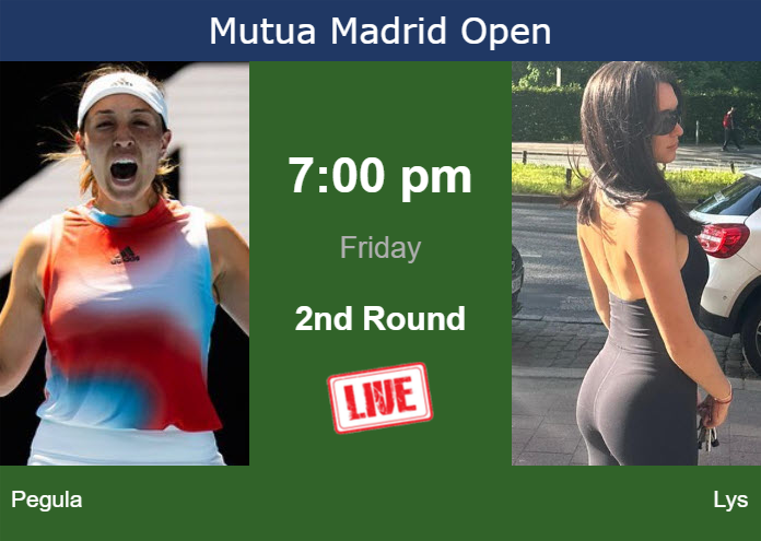 How to watch Pegula vs. Lys on live streaming in Madrid on Friday