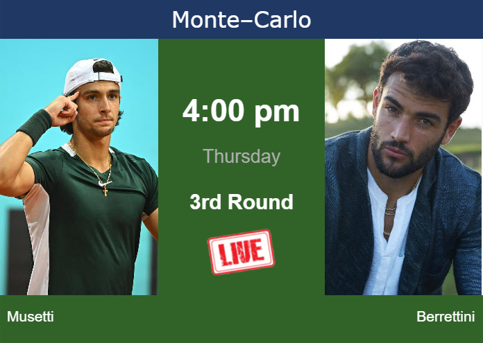 Thursday Live Streaming Lorenzo Musetti Vs Matteo Berrettini Thursday Live Streaming Lorenzo Musetti vs Matteo Berrettini