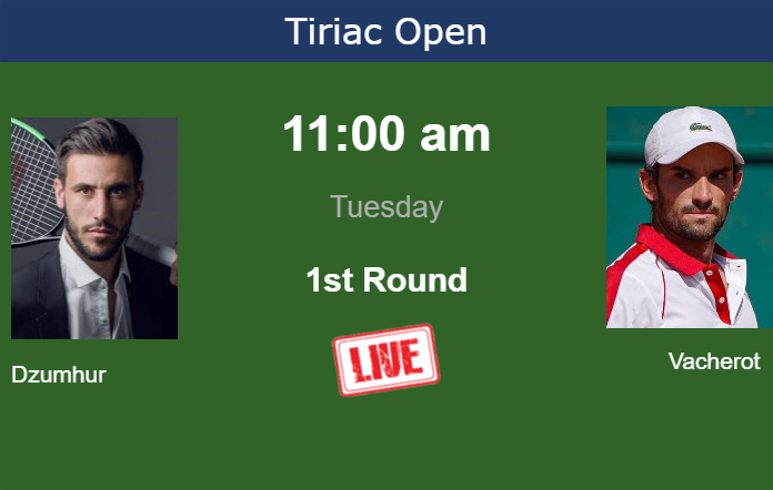 Tuesday Live Streaming Damir Dzumhur vs Valentin Vacherot