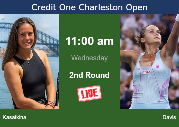 Wednesday Live Streaming Daria Kasatkina vs Lauren Davis