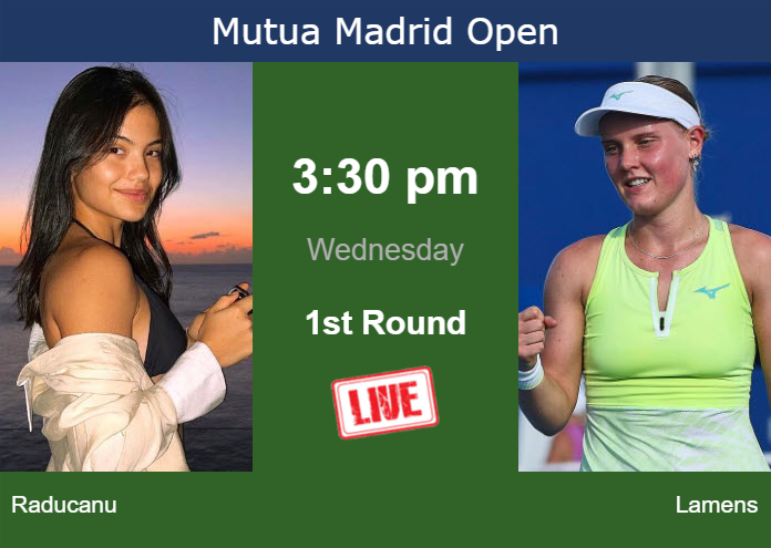 Wednesday Live Streaming Emma Raducanu Vs Suzan Lamens Wednesday Live Streaming Emma Raducanu vs Suzan Lamens