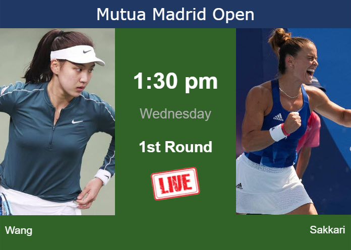 Wednesday Live Streaming Xinyu Wang Vs Maria Sakkari Wednesday Live Streaming Xinyu Wang vs Maria Sakkari
