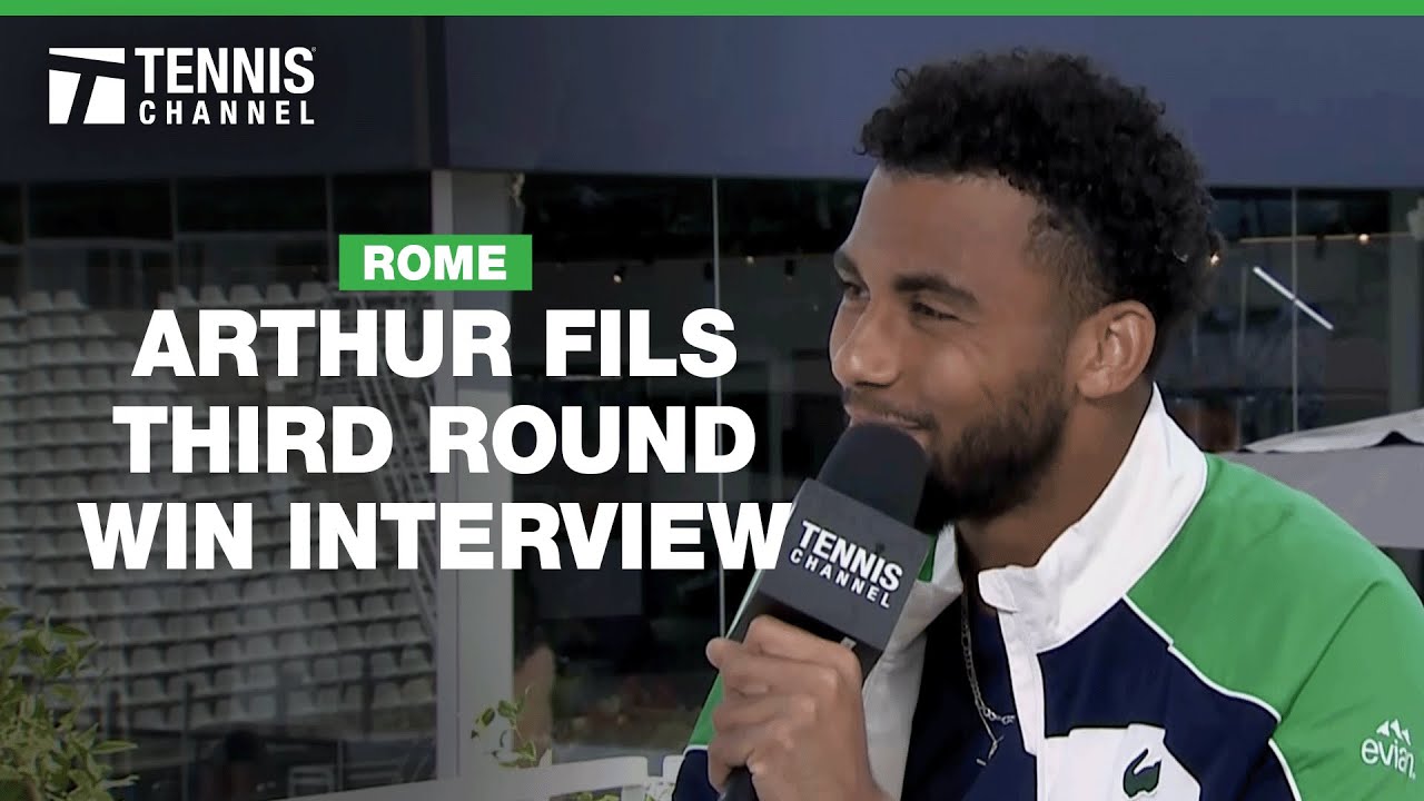 Arthur Fils reflects on his net exchange with Stefanos Tsitsipas in Rome