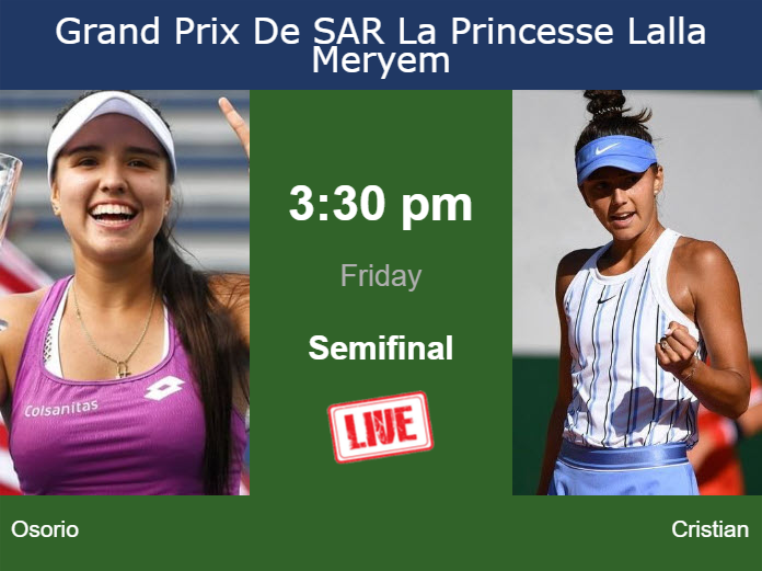 Friday Live Streaming Maria Camila Osorio Serrano vs Jaqueline Cristian