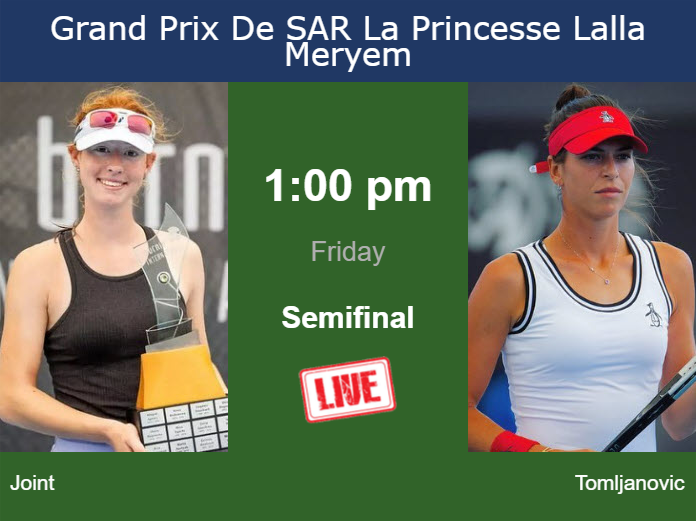 Friday Live Streaming Maya Joint vs Ajla Tomljanovic