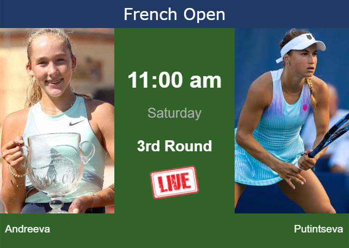 Friday Live Streaming Mirra Andreeva Vs Yulia Putintseva Friday Live Streaming Mirra Andreeva vs Yulia Putintseva