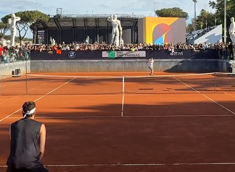 Jannik Sinner and Taylor Fritz train together in Rome ahead of the Internazionali d’Italia