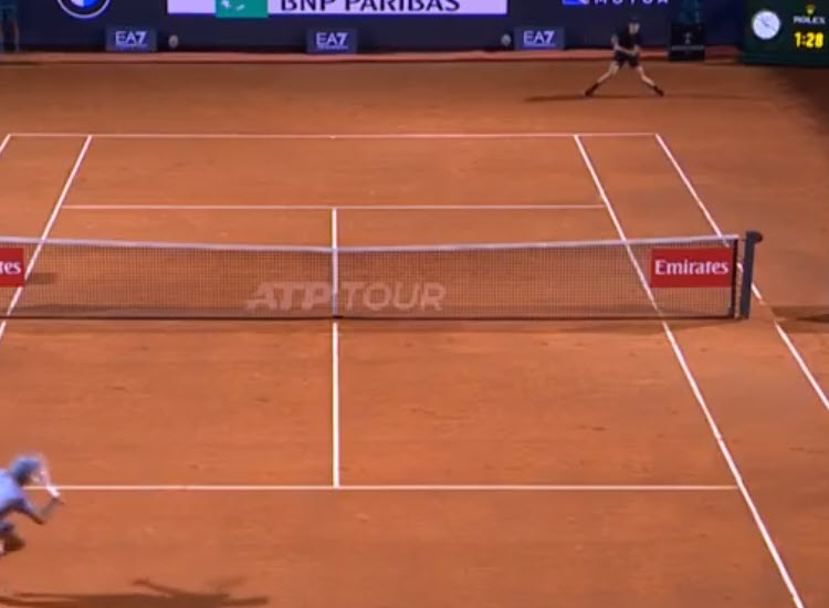 Jannik Sinner Backhand Down The Line