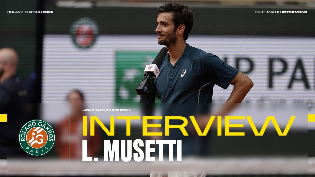 Lorenzo Musetti highlights serving as the key to his first-round victory at Roland Garros
