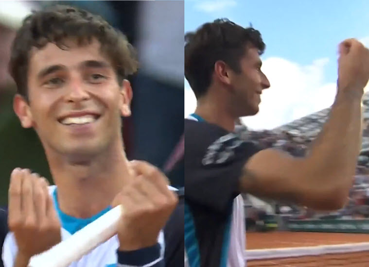VIDEO. “Mammamia” – Matteo Gigante celebrates in style after stunning Tsitsipas at Roland Garros