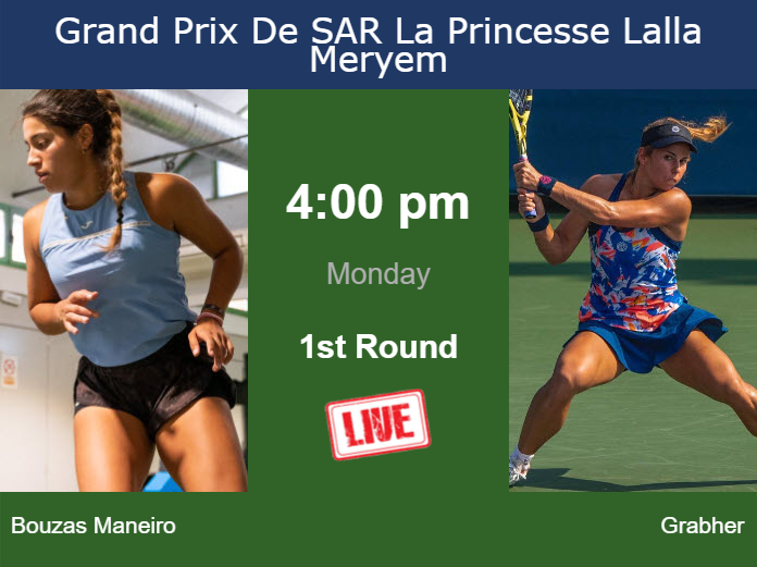 Monday Live Streaming Jessica Bouzas Maneiro vs Julia Grabher