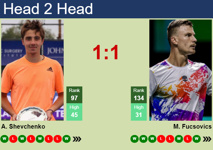 H2H, prediction of Alexander Shevchenko vs Marton Fucsovics in Rome with odds, preview, pick | 6th May 2025