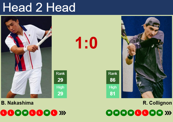 H2H, prediction of Brandon Nakashima vs Raphael Collignon in Hamburg with odds, preview, pick | 19th May 2025
