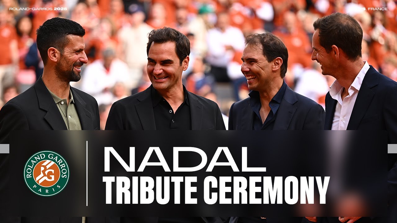 Rafael Nadal receives emotional French Open tribute ceremony with the presence of Federer, Djokovic, and Murray Rafael-Nadal-receives-emotional-French-Open-tribute-ceremony-with-the-presence-of-Federer-Djokovic-and-Murray