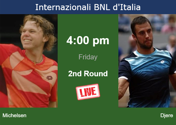 Thursday Live Streaming Alex Michelsen Vs Laslo Djere Thursday Live Streaming Alex Michelsen vs Laslo Djere