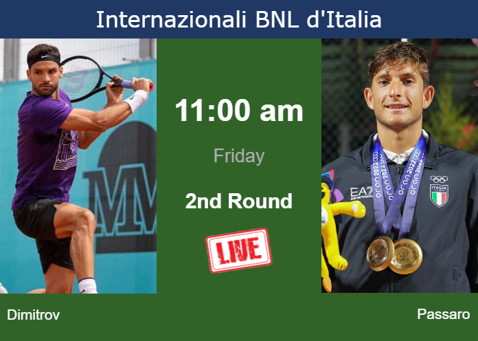 Thursday Live Streaming Grigor Dimitrov Vs Francesco Passaro Thursday Live Streaming Grigor Dimitrov vs Francesco Passaro
