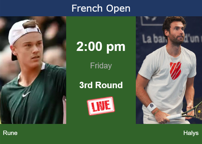 Thursday Live Streaming Holger Rune Vs Quentin Halys Thursday Live Streaming Holger Rune vs Quentin Halys