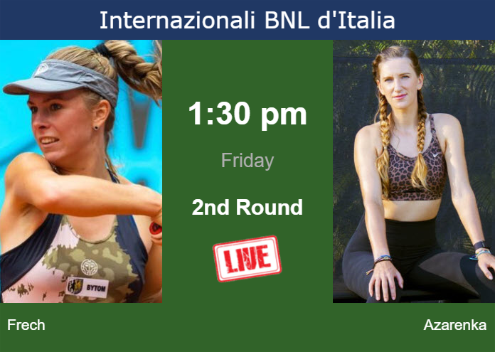Thursday Live Streaming Magdalena Frech vs Victoria Azarenka