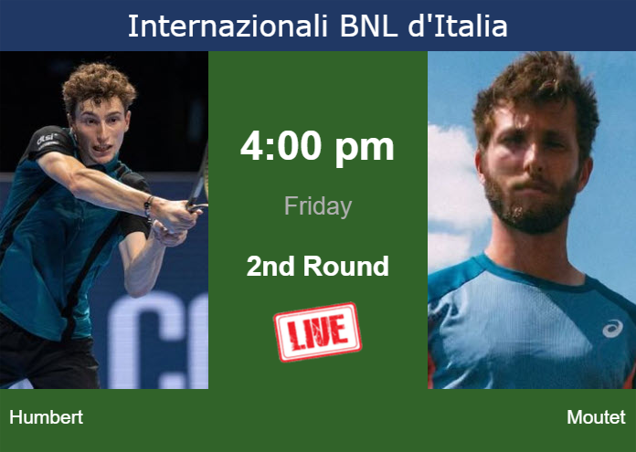 Thursday Live Streaming Ugo Humbert Vs Corentin Moutet Thursday Live Streaming Ugo Humbert vs Corentin Moutet