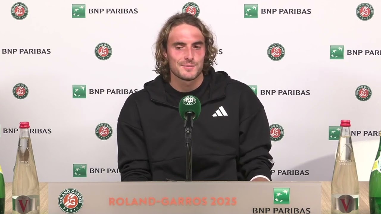 Tsitsipas reflects on first-round win and return to clay at Roland Garros