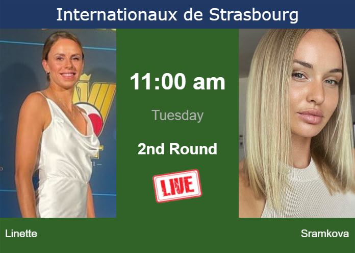How to watch Linette vs. Sramkova on live streaming in Strasbourg on Tuesday Tuesday Live Streaming Magda Linette vs Rebecca Sramkova