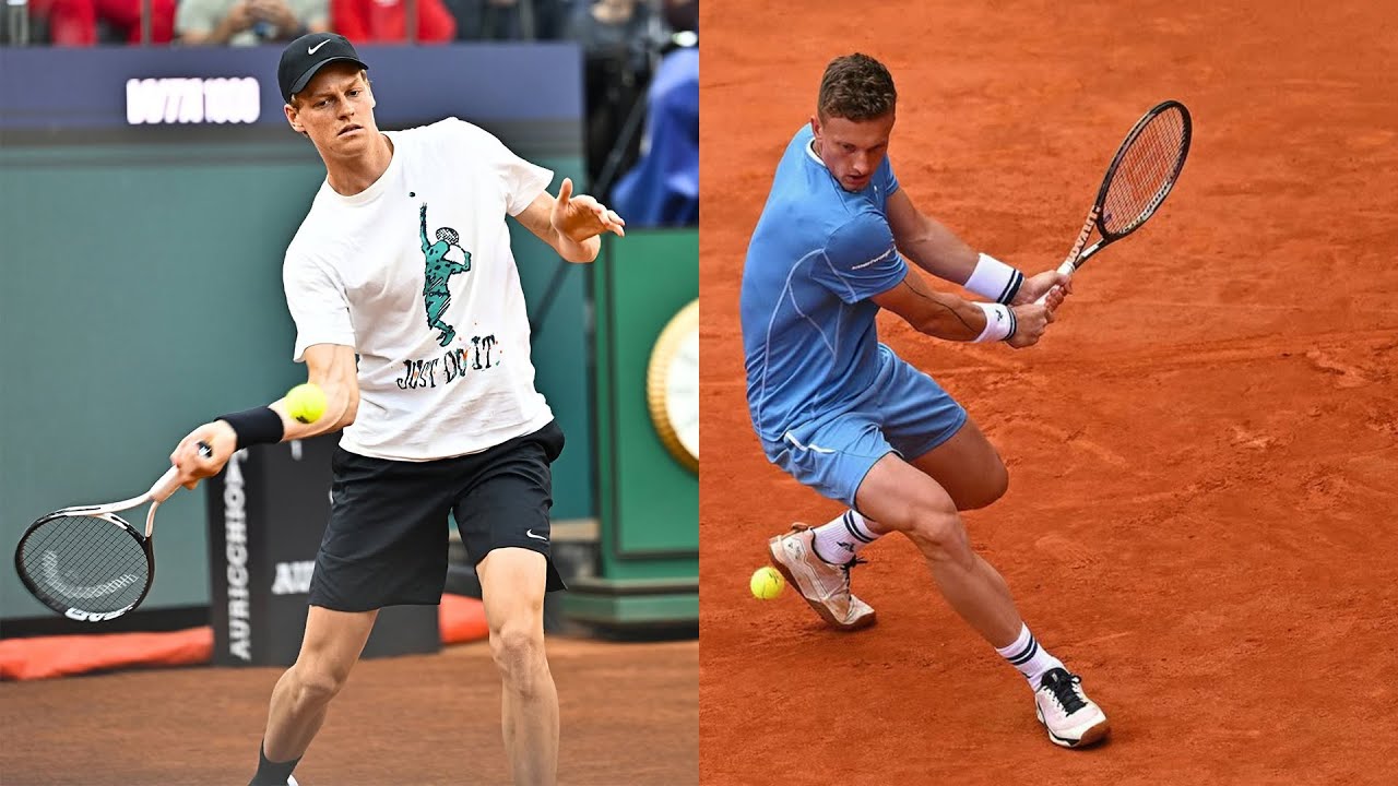 VIDEO. Jannik Sinner shows sharp form in Rome practice session