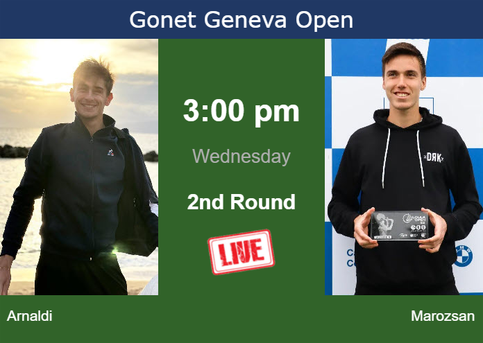 How to watch Arnaldi vs. Marozsan on live streaming in Geneva on Wednesday Wednesday Live Streaming Matteo Arnaldi vs Fabian Marozsan