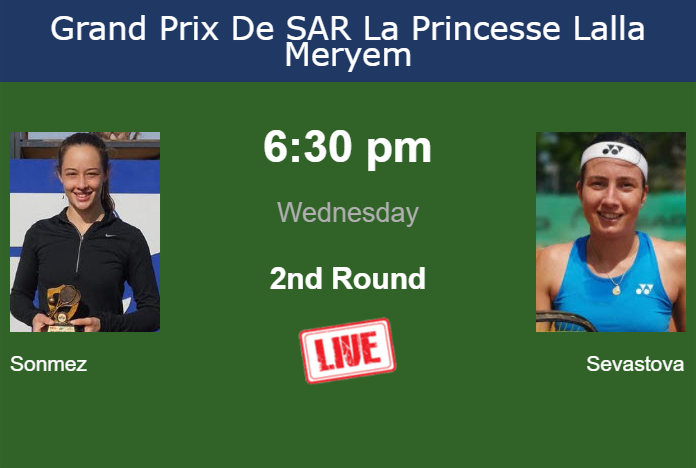 Wednesday Live Streaming Zeynep Sonmez vs Anastasija Sevastova