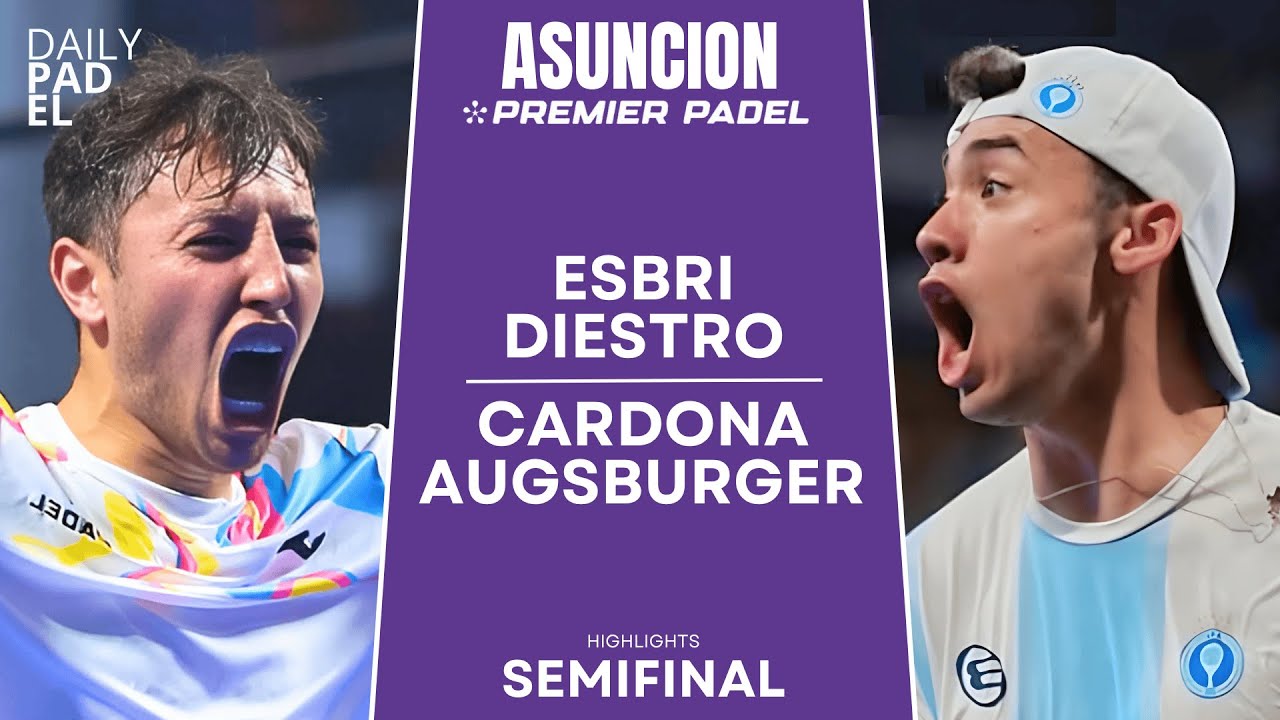 HIGHLIGHTS. At Asuncion Premier Padel P2, Cardona and Augsburger defeat Esbri and Diestro to claim the last position.