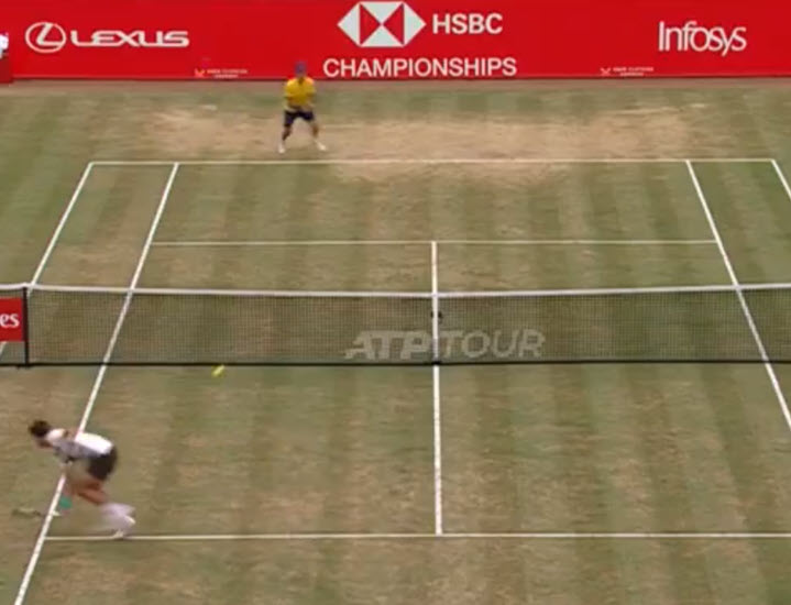 Alcaraz Incredible Drop Shot Volley