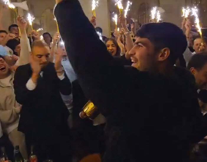 Alcaraz Party After He French Open