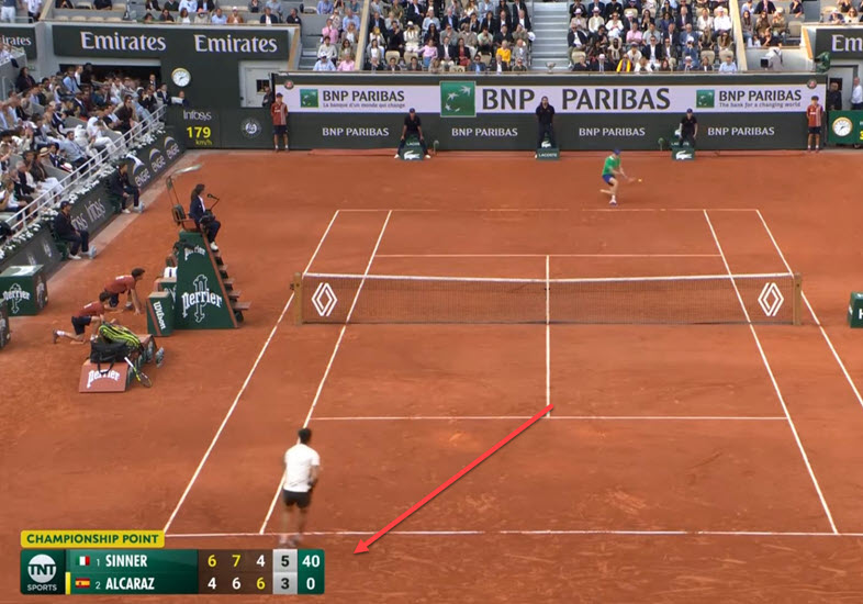 Alcaraz Saving 3 Championship Points