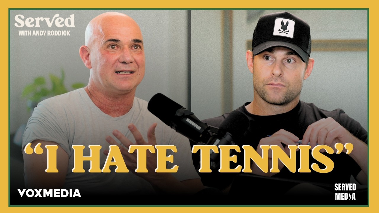 Andre Agassi reflects on his complex relationship with tennis and personal struggles
