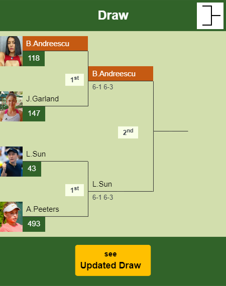 Bianca Vanessa Andreescu Draw info