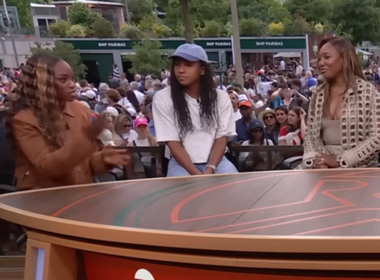 Coco Gauff reflects on the special experience of being at the TNT desk with Venus Williams and Sloane Stephens