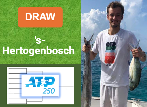 ATP S HERTOGENBOSCH DRAW, PRIZE MONEY. Medvedev, Humbert, Khachanov, Popyrin are the top seeds