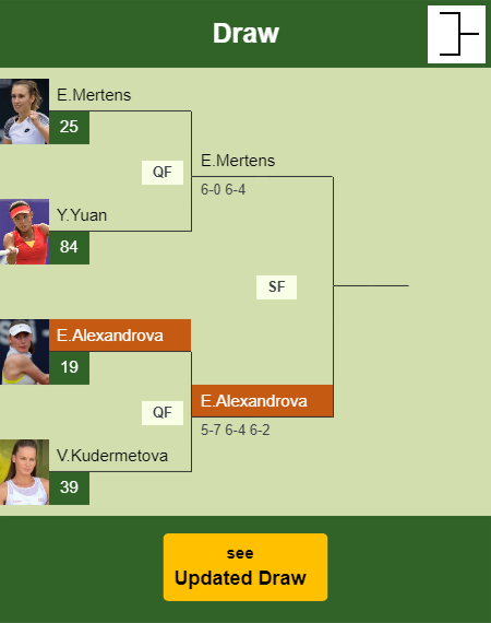 Ekaterina Alexandrova Draw info