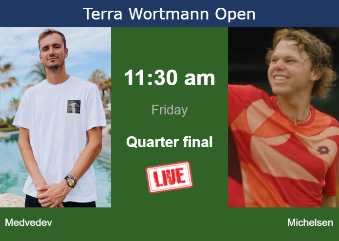 Friday Live Streaming Daniil Medvedev vs Alex Michelsen